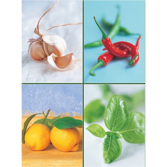 Set of Four Magnetic Notepads: Herbs