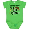 thumbnail image 3 of Inktastic No, This Ain't My 1st Rodeo Cowboy Hat and Lasso Boys or Girls Baby Bodysuit, 3 of 5