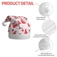 thumbnail image 4 of Fuzoiu Valentine Gnomes Print Santa Hat Christmas Hat for Adults,Santa Hats with Pompom, Unisex Xmas Holiday Hat for Christmas New Year Festive Party Supplies, 4 of 6