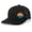 Black/Black, variant on Men's Retro Colorful Scenic Mountain Outdoors Woodland Embroidered Mesh Back Trucker Hat, Black/White