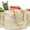 Beige, variant on BTEPSGA 3Pack Canvas Grocery Bag XL Set with Real Pockets, Long Shoulder Strap and Short Handle. Heavy Duty, Foldable, Washable