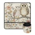 thumbnail image 2 of HELLHERO Owl Floral Branch Sewing Machine Mat Premium Fabric Sewing Accessories Travelling with 4 Pockets Washable for Mother's Day Present, 2 of 5
