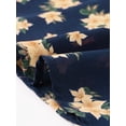 thumbnail image 5 of MODA NOVA Juniors Floral Bow Tie V Neck Long Sleeve Belted Chiffon Midi Dress, 5 of 5
