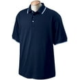 thumbnail image 2 of Devon & Jones Men's Tipped Perfect Pima Interlock Polo, 2 of 4