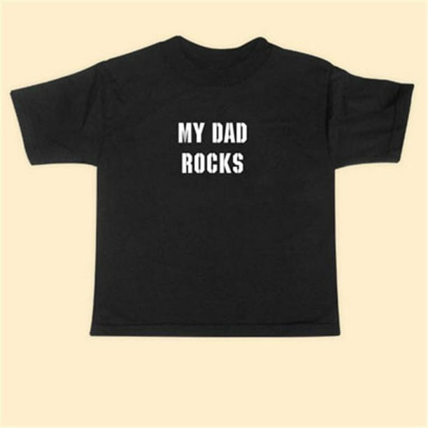 Rebel Ink Baby 371tt5T Mon Père Rocks - 5T - T-shirt Enfant en Bas Âge