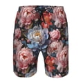 thumbnail image 4 of Naloa Rose Flowers Men's Beach Shorts, Surfing shorts, Swim trunks, Quick Dry Swim Trunks for Surfing Beach Fun - Small, 4 of 9
