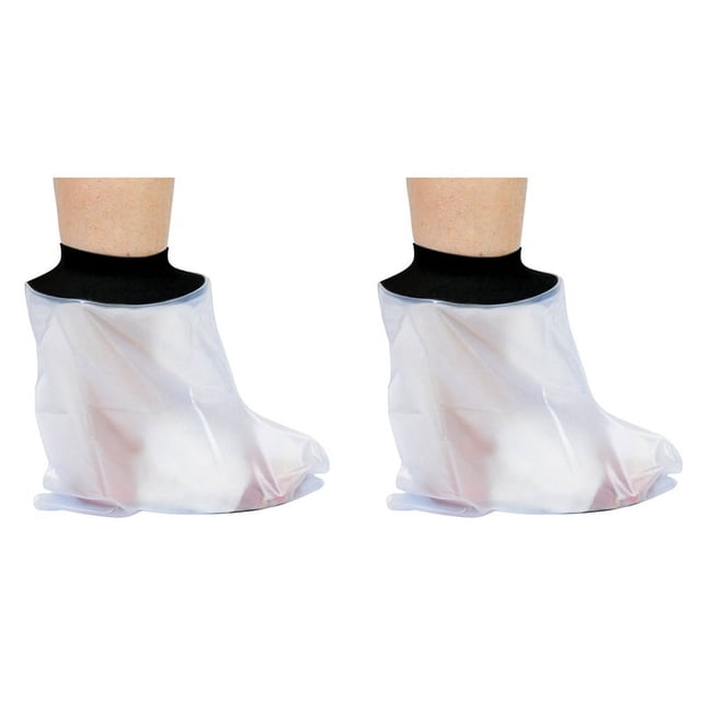 2X Housse Imperméable en Fonte pour Adulte Protection de Pied pour Douche Cheville Bain Accessoires de Bain
