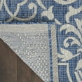 thumbnail image 6 of Nourison Garden Party Indoor/Outdoor Transitional Damask Denim 7' x 10' Area Rug, (7' x 10'), 6 of 10