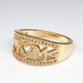 thumbnail image 4 of Mom Ring Gold Plated Diamond Heart Ring, 4 of 7
