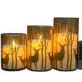 thumbnail image 4 of Luces de cera LED parpadeantes Inteprter para fiestas de Navidad cumpleaños y Halloween 3x LED parpadeantes, 4 of 6
