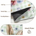 thumbnail image 6 of Runner Rug 2 x 6 Ft, Bunny Easter Washable Non-Slip Floor Mat for Kitchen Hallway/Entryway, Green Plaid Spring Floral Pastoral Long Kitchen Runner Area Rugs for Living Room, Low-Profile, 6 of 7