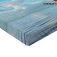 thumbnail image 2 of Ambesonne Nautical Fitted Sheet, Ship Wreck Landscape, Twin XL Size, Blue White, 2 of 3