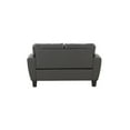 thumbnail image 2 of Porter Designs Trento Top Grain Leather Loveseat - Gray, 2 of 3