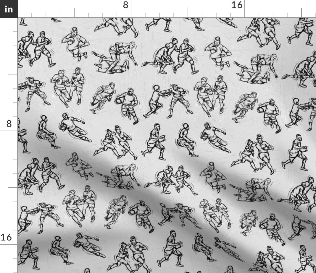 Black And White Houses Fashion Hand Drawn Sketch Spoonflower Fabric by the Yard 