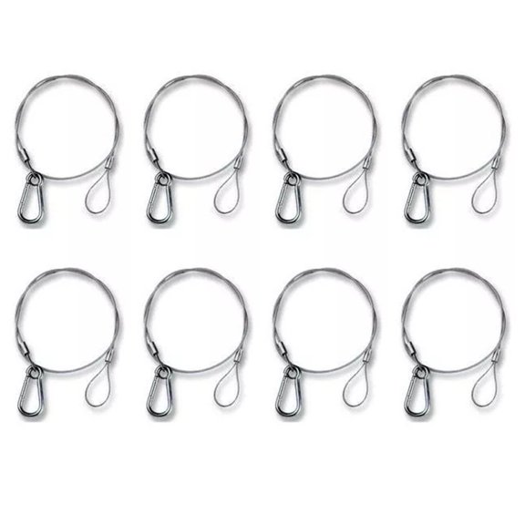 AFQH 8PCS Safety Bond Wire 20KG 700mm Heavy Duty Stage Lighting DJ Cable Chain