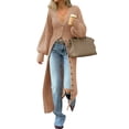 thumbnail image 3 of Spring Fall Women Long Sleeve Button Down Casual Long Knit Cardigan, 3 of 6