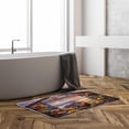 thumbnail image 2 of Rustic Farmhouse Bath Mat Rooster Sunflower Sunset Farm Animal Retro Country Bathroom Kitchen Rugs,19.7x31.5 Inch, 2 of 2