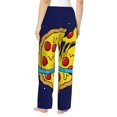thumbnail image 2 of Bixox Women's PLANETA EN FORMA DE PIZZA Patterned Pajama Pants Loungewear, 2 of 5