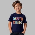 thumbnail image 6 of UACY Girls Fourth Grade Back to School T Shirt Short Sleeve Crew Neck Cotton Casual Graphic Tee for Kids (Dark Blue, 12-13 Years), 6 of 6