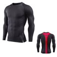 thumbnail image 1 of Men's Sports T-shirts Jersey Strechy Tops Tee Long Sleeve Rashie, 1 of 5
