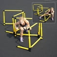 thumbnail image 3 of Prism Fitness 12 Inches Tall Smart Fixed-Height Track Workout Hurdles, Set of 6, 3 of 5