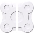 thumbnail image 1 of Ekena Millwork CMP38LA2-02000 38 in. OD x 2 in. ID Square Luna Architectural Grade PVC Contemporary Ceiling Medallion - 2 Piece, 1 of 1