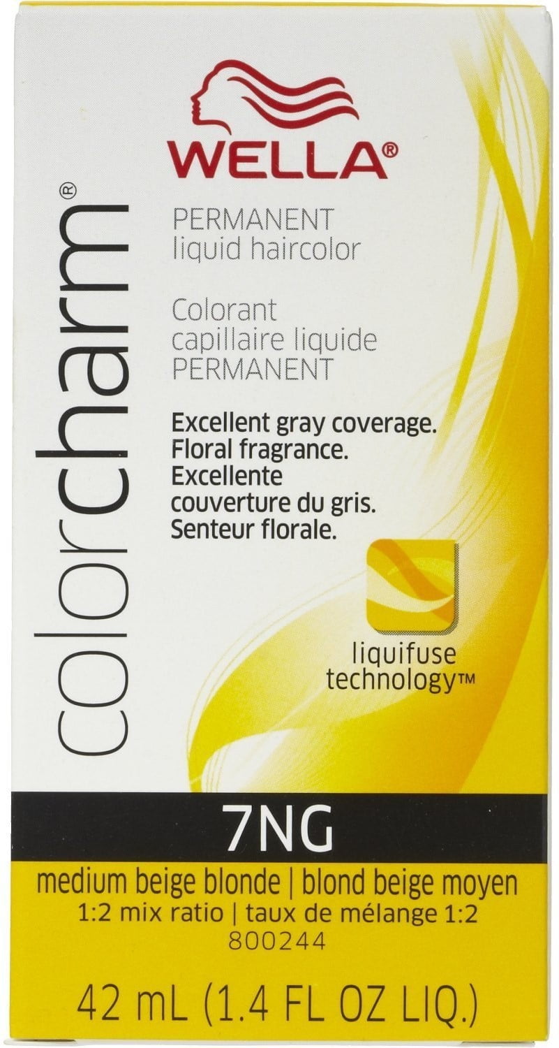 Wella COLOR CHARM, HAIR COLOR Liquid Haircolor 7Ng Medium Beige Blonde, 1.4 Oz