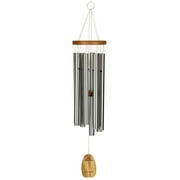Woodstock Wind Chimes Signature Collection, Woodstock Ode to Joy Chime, 26'' Silver Wind Chime OJ