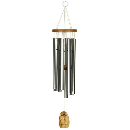 Woodstock Wind Chimes Signature Collection, Woodstock Ode to Joy Chime, 26'' Silver Wind Chime OJ