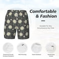 thumbnail image 5 of Balery Daisies Flowers Mens Swim Trunks Swim Shorts for Men Quick Dry Inseam Beach Shorts with Compression Liner Pocket-Large, 5 of 9
