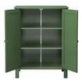 thumbnail image 4 of Ktaxon Bathroom Floor Cabinet Storage with 2 Doors and Adjustable Shelves, Green, 4 of 20