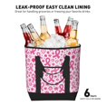 thumbnail image 6 of Large Capacity Insulated Tote Bag16.1×13.4×7.5in Thermal Insulation And Easy To Clean Strong Bearing Capacity Can Be Reused Pink Ribbon Pattern Variation 1, 6 of 8