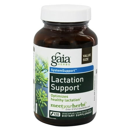 Gaia Herbs - Lactate Support Liquid Phyto Caps - 120 Vegetarian (Best Herbs For Lactation)