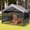 Gray Dog Tent With Mesh Windows(XLarge Size), variant on Extra Large Dog House Outside, Dog Tent Outdoor, Big Dog Shade Shelter Doghouse Canopy, Water Resistant Dog shelter with Ground Nail, Gray Sun Rain Cover for Pet Cat Livestock 4'x 4'x 3.3