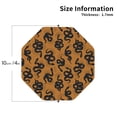 thumbnail image 2 of Yiaed Snake Print Leather Coasters for Drinks - Cup Coasters Coffee Table Kitchen Table Bar, Home & Office Gifts Handmade Drink Coasters-Octagon, 2 of 6