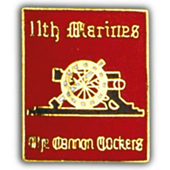 U.S. MARINES, Marines 11th Regiment - Original Artwork, Expertly Designed PIN - 1"