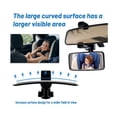 thumbnail image 4 of Miroir de Voiture pour Bébé, Miroir de Voiture pour Bébé Réglable à 360°, Design Courbé, le Miroir Intérieur de Voiture le Plus Sécuritaire, 13 * 6,3 cm (Noir), 4 of 5