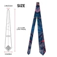thumbnail image 2 of Fotbe Red And Blue Leaves Corbata Clásica para Hombre con Estampado – Corbata de Seda Jacquard Tejida, para Negocios, Bodas y Eventos Formales, 2 of 7