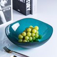 thumbnail image 3 of Solid Striped Fruit Bowl Chinese Style Candy Snack Plate Dinner Table Basket, 3 of 7