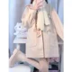 thumbnail image 3 of -Chaqueta de Tweed japonés Y2k para mujer, Abrigo con capucha de estilo Preppy, mezcla de lana Kawaii, ropa de calle de moda coreana, rosa, Invierno, 3 of 5