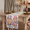 thumbnail image 2 of Table Runners 70 Inches Long Dress Scarves, Blue Purple Gnomes Farmhouse Coffee/Dining/Kitchen Table Decor, Holiday Table Runner, Spring Vintage Hydrangea Flower Leaf 13x70 Inch, 2 of 9
