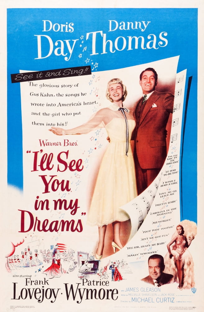 I'Ll See You In My Dreams Us Poster Art Top From Left Doris Day Danny