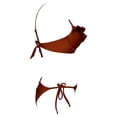 thumbnail image 3 of Traje de Baño Ocean Pacific para Mujer Bikini con Varilla en Top, Escote con Holanes y Tela Brillante Rojo Talla CH 2 Piezas, 3 of 4