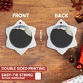 thumbnail image 3 of 3drose, Two Black Bears Hugging, 3 inch Snowflake Porcelain Ornament, 3 of 7