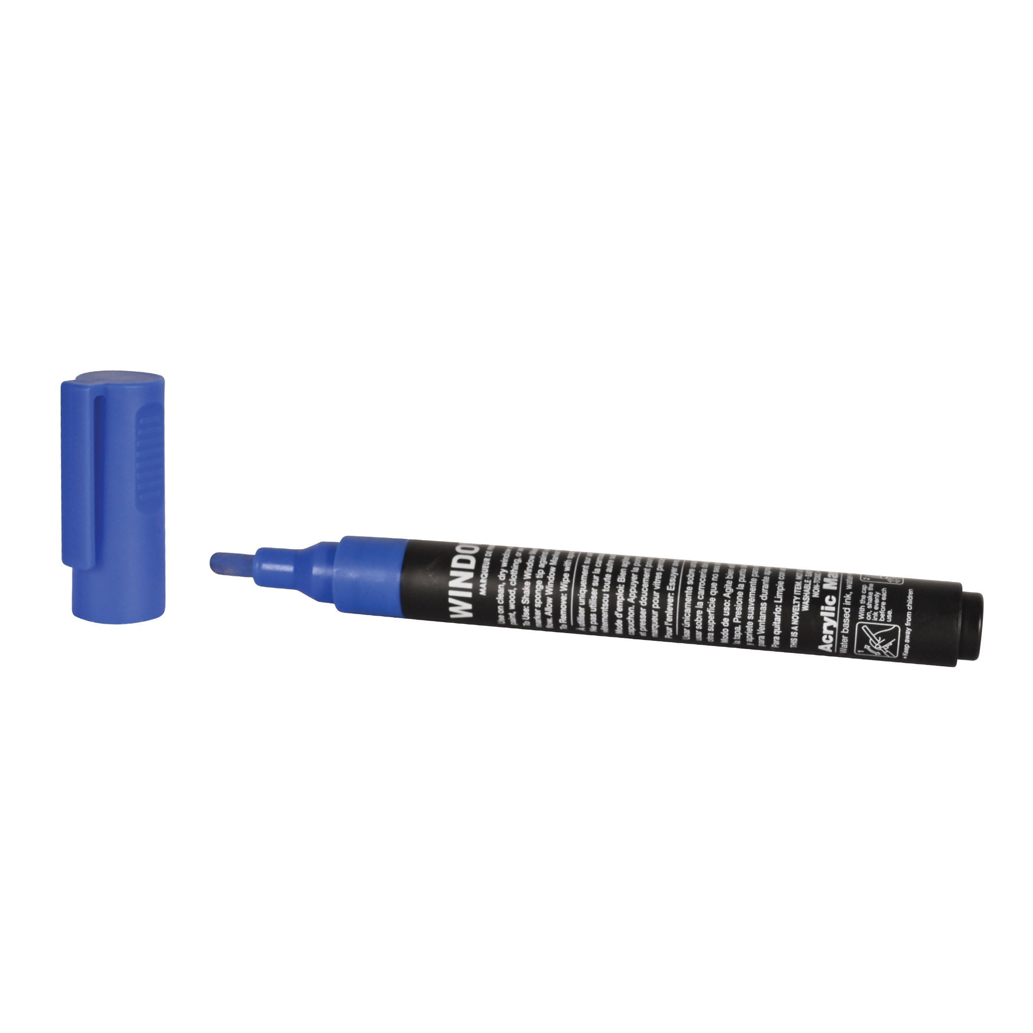 24 Pack Bulk Blue Washable Window Marker Indoor & Outdoor Use