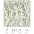 thumbnail image 5 of Yellow Spring Floral Wrap Around Bed Skirts for King Bed 18" Drop,Bed Skirt with Adjustable Elastic Belt Dust Ruffle Bed Valance for Bedroom Hotel Flowers Leaves Pastoral Botanical Bed Frame Cover, 5 of 7