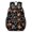 Football and Flame Black Pattern, variant on Football and Star Black Pattern 17" Waterproof Oxford School Backpacks for Teens, S-Shape Padded Straps, for School, Travel, Hiking, Camping