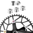 thumbnail image 1 of 4 tornillos para plato de bicicleta, tornillos dobles individuales para reparación de bielas de bicicleta, ciclismo plata de 5 a 6 mm Cola Pernos de plato de bicicleta, 1 of 7