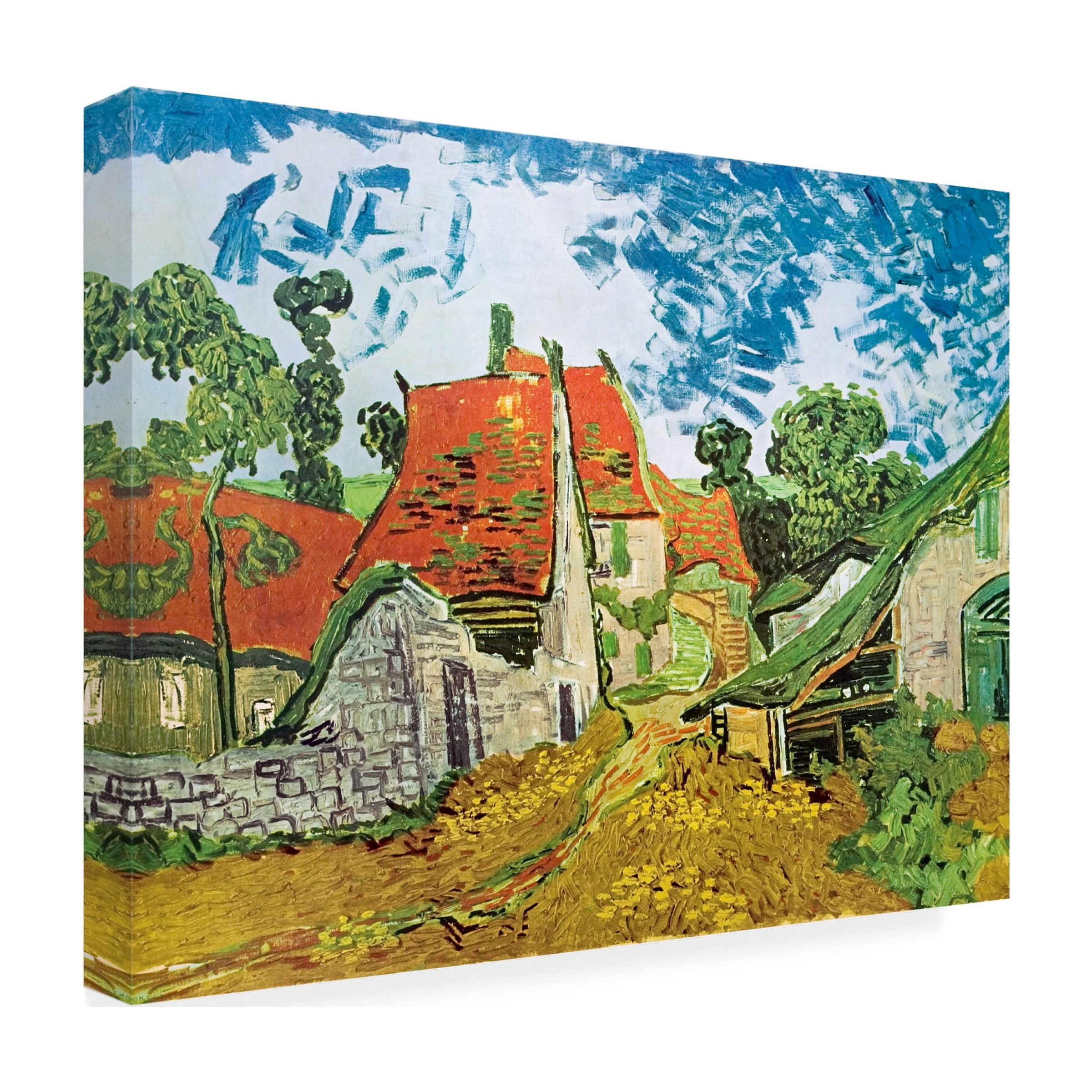 Trademark Fine Art Vincent Van Gogh The Yellow House Canvas Wall Art - 35x47