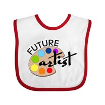 Inktastic Future Artist with Paints Boys or Girls Baby Bib